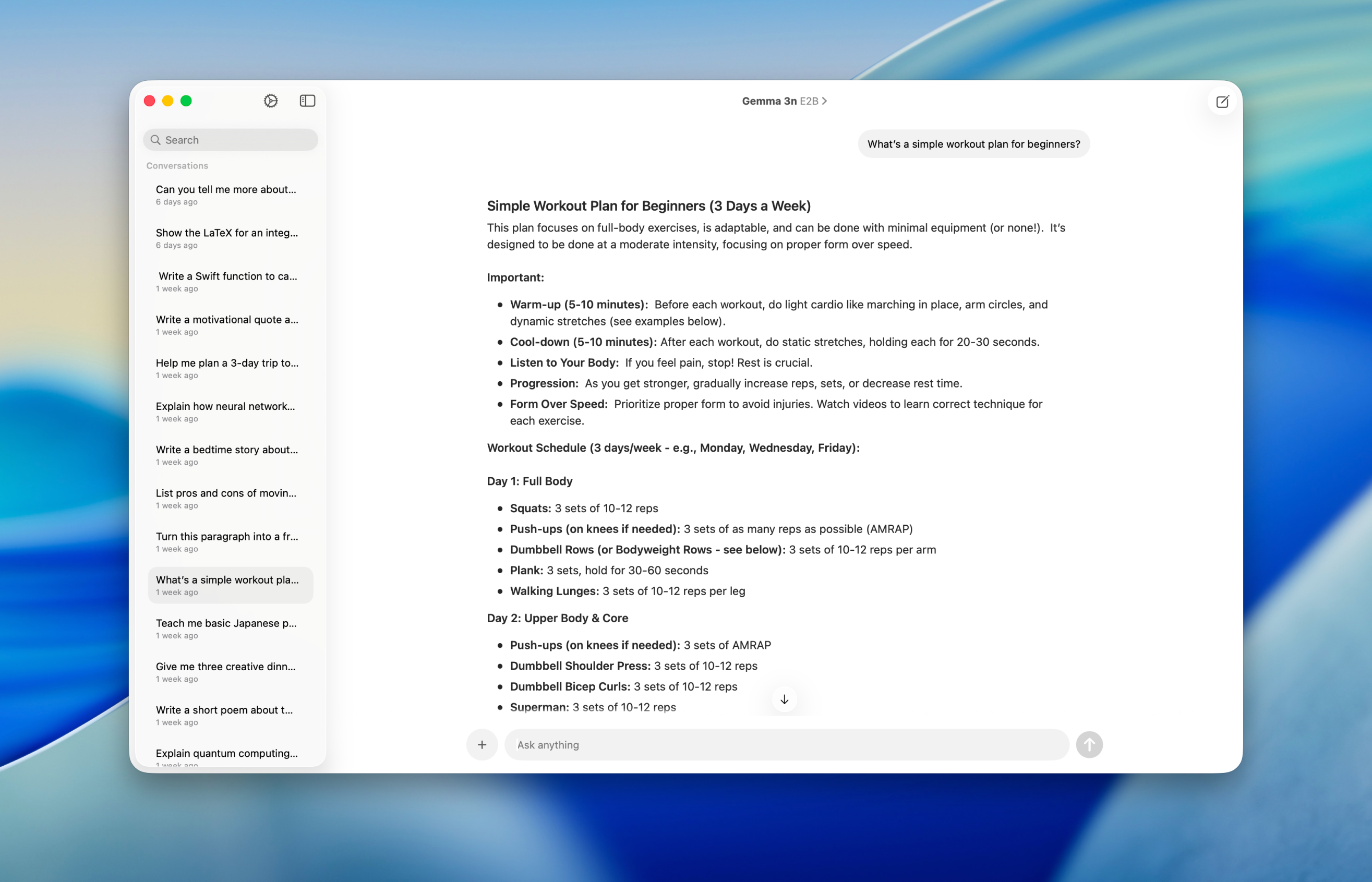 Locally AI for Mac screenshot 1