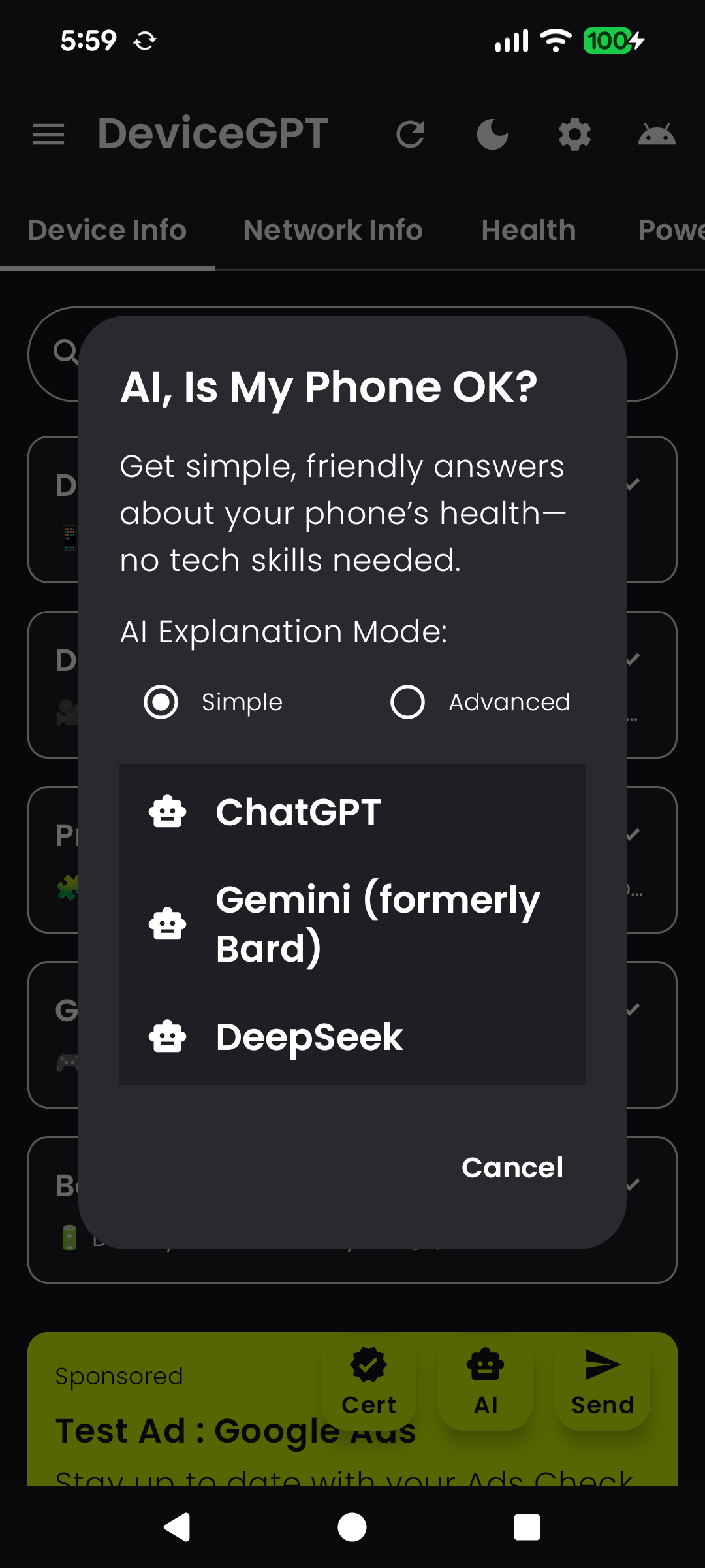 DeviceGPT screenshot 4