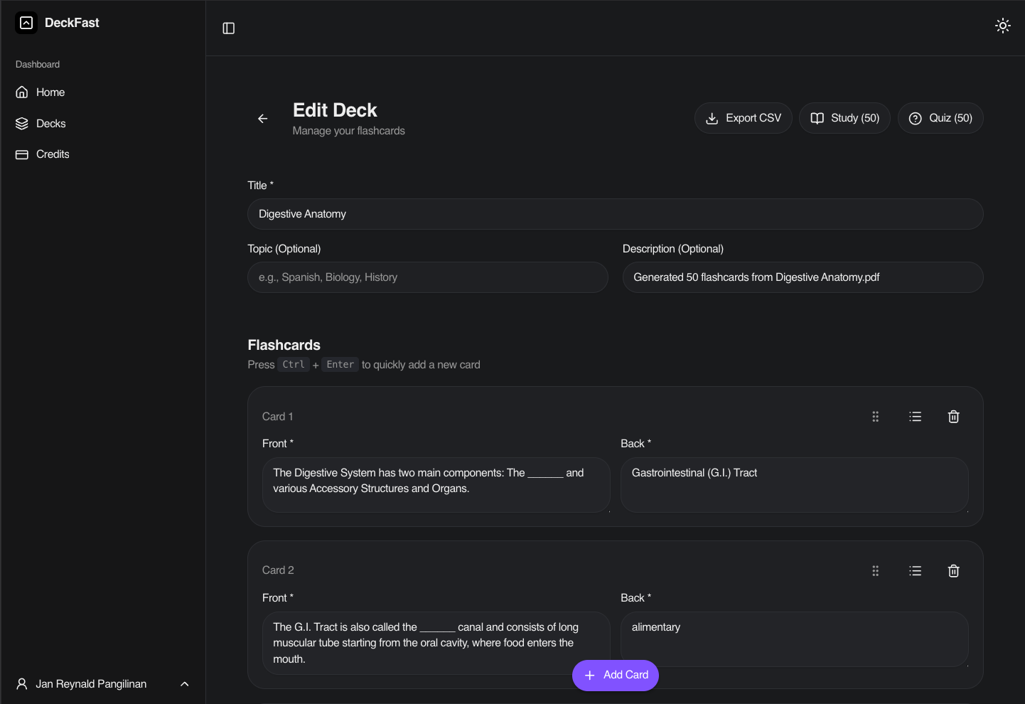 DeckFast screenshot 4