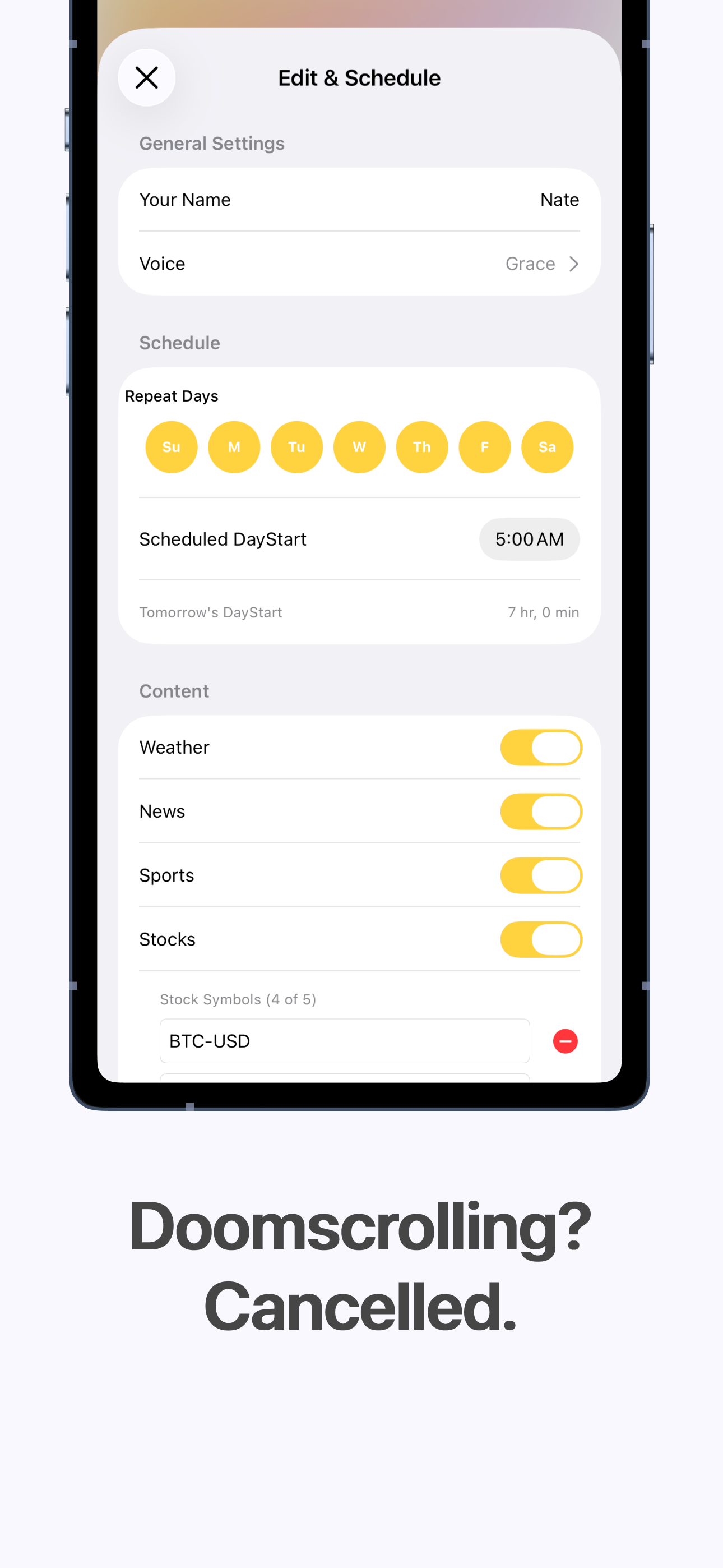 DayStart AI: Morning Briefing App screenshot 6