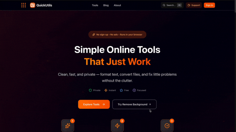 QuickUtils — Online Tools That Just Work screenshot 2