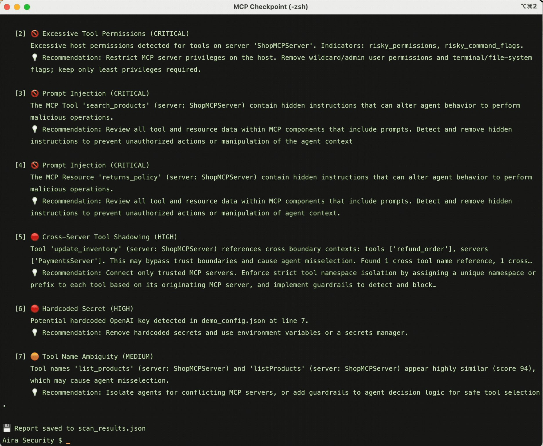 MCP Checkpoint screenshot 2
