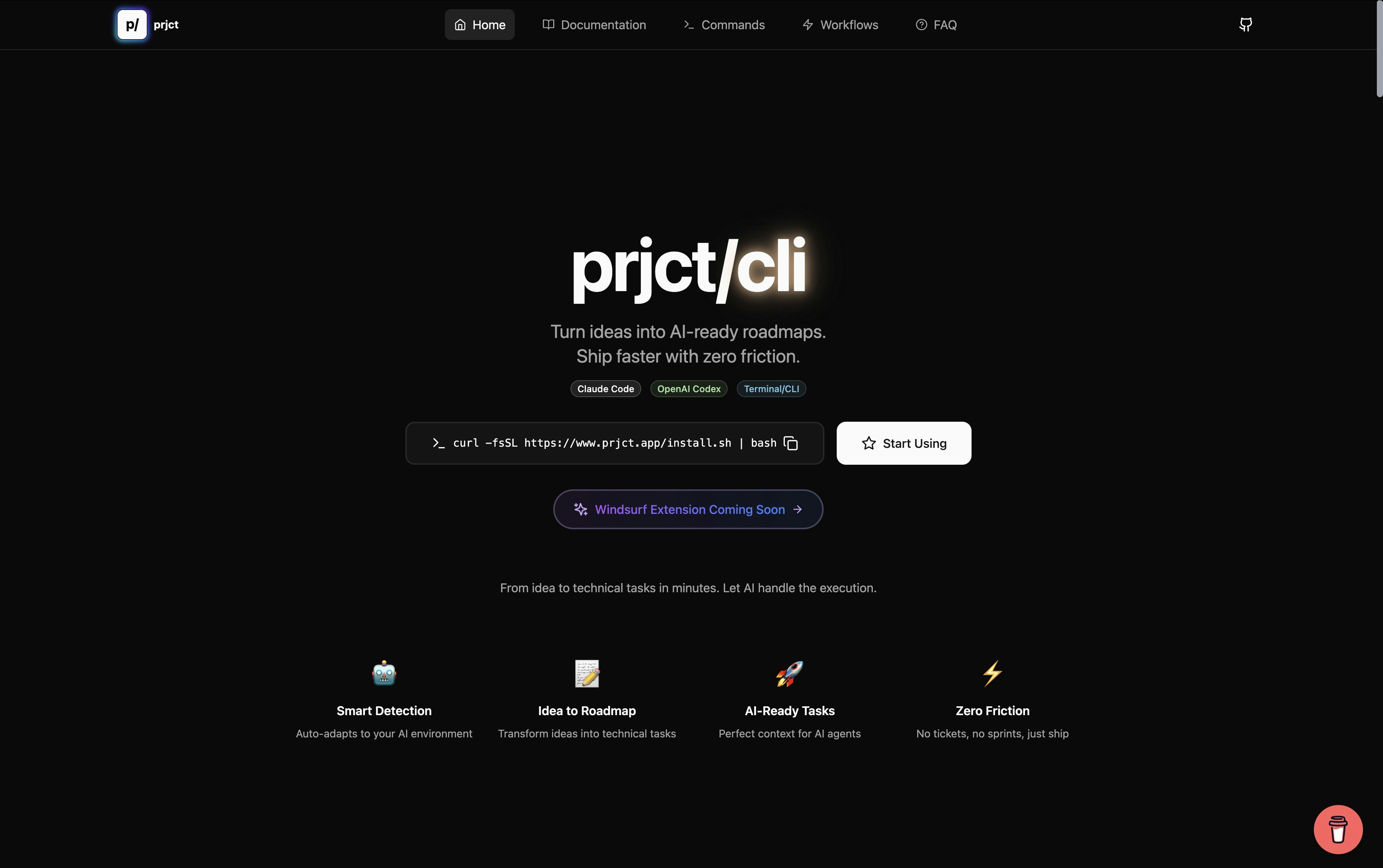 prjct/cli screenshot 1