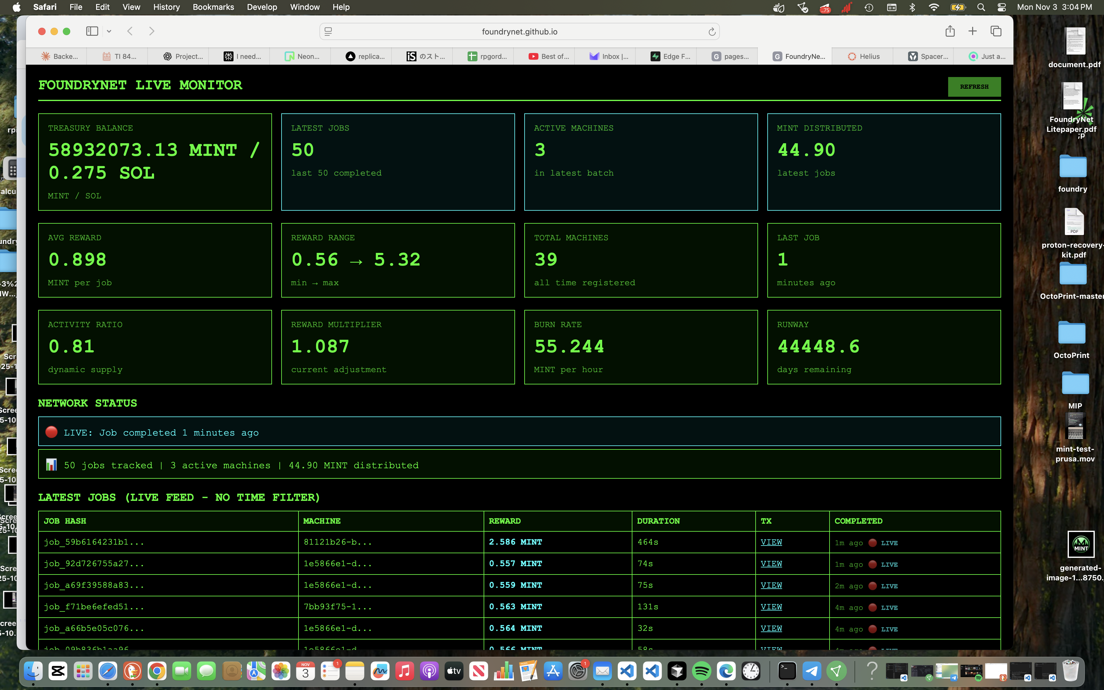 FoundryNet screenshot 2