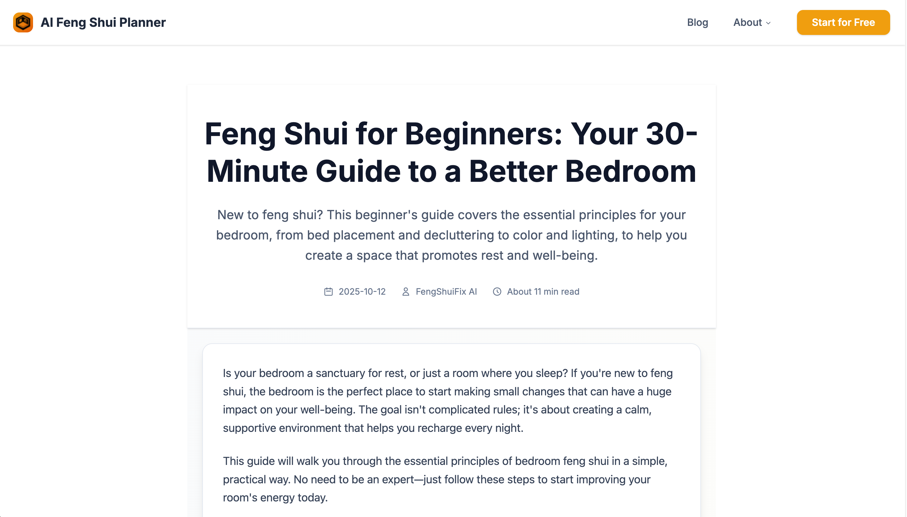 AI Feng Shui Bedroom Planner screenshot 3