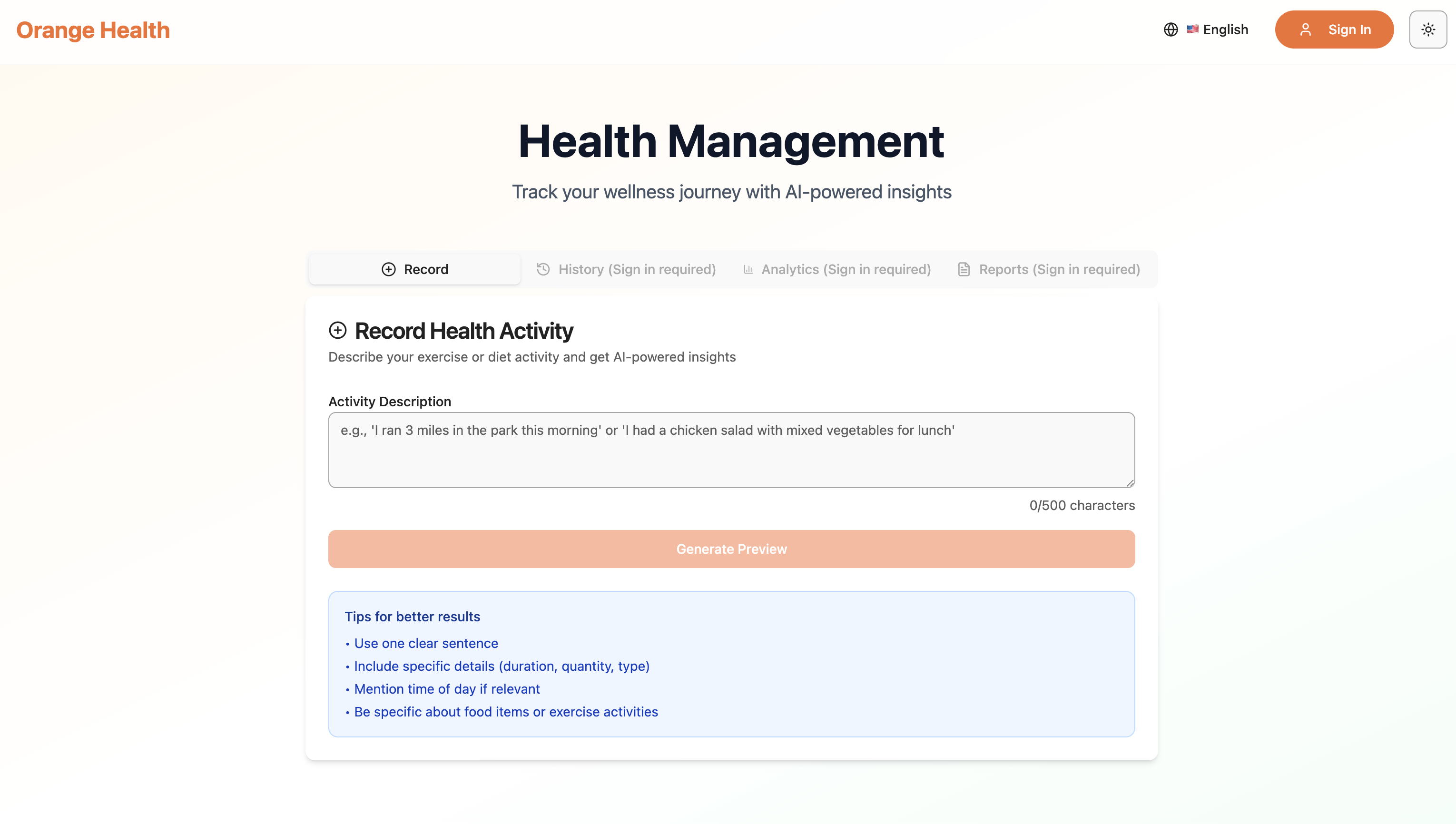 Orange Health screenshot 4