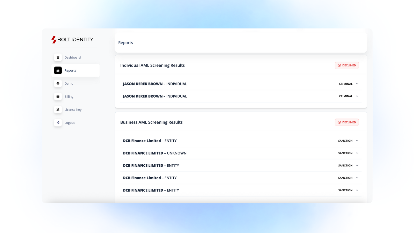 Bolt Identity screenshot 7