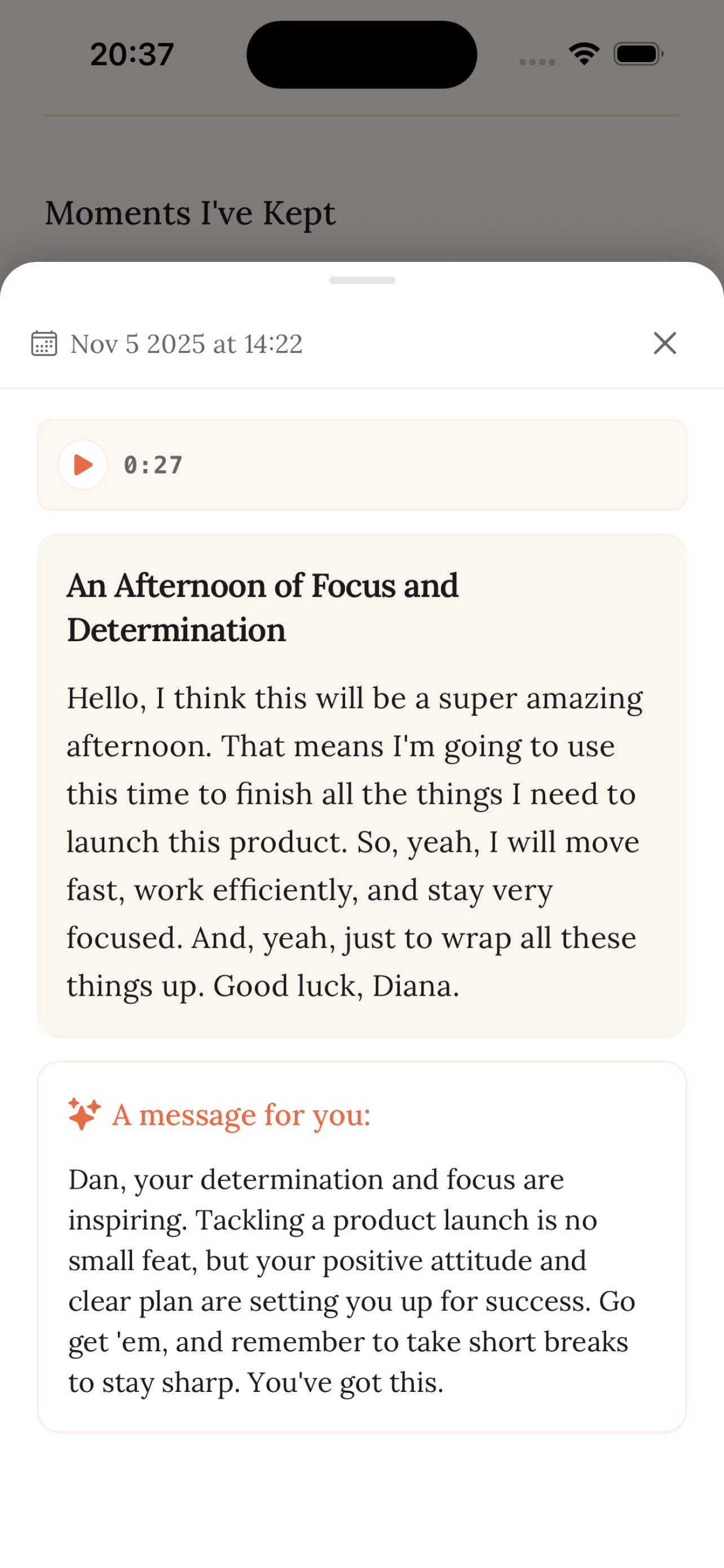 thankly: Voice Journal screenshot 7