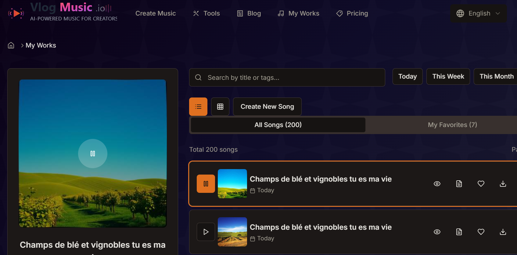 VlogMusic.io - AI Music Generator screenshot 4