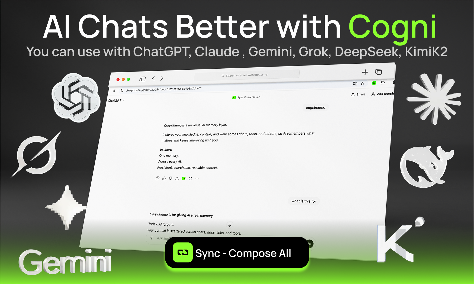 CogniMemo Extension screenshot 1