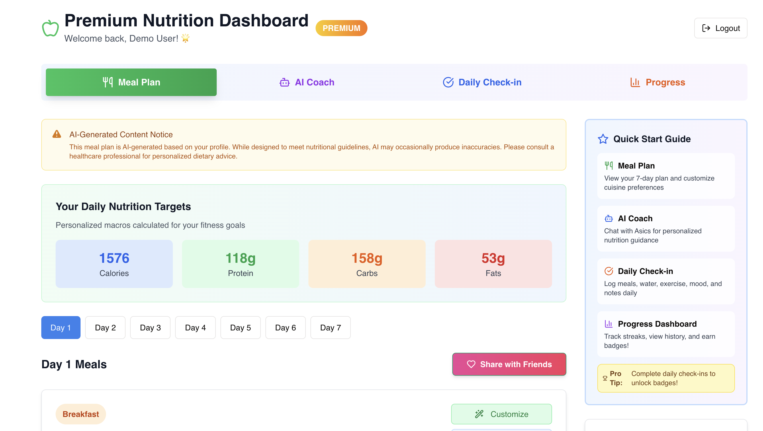 FitnessHub.ai screenshot 5