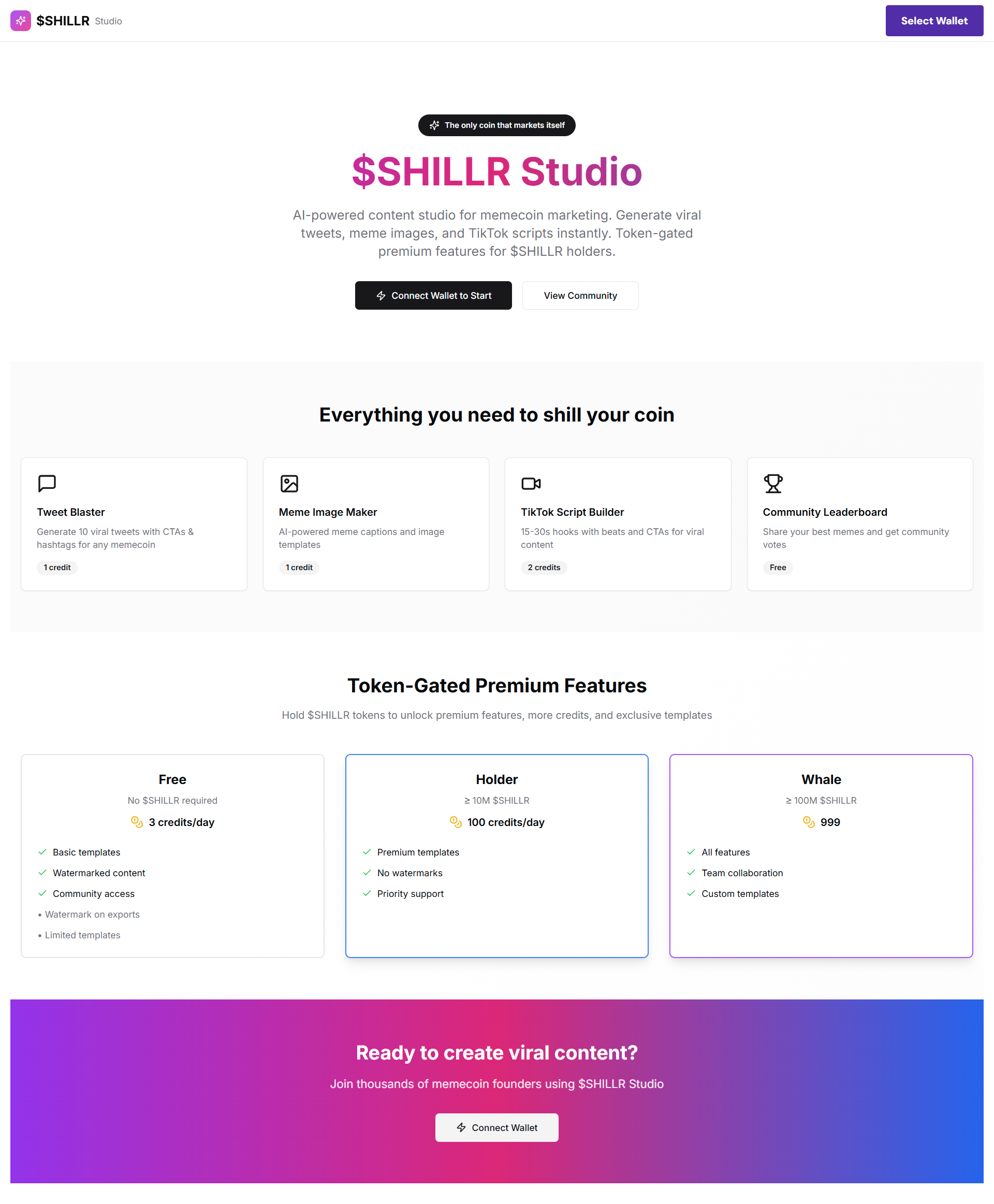 $SHILLR Studio screenshot 1