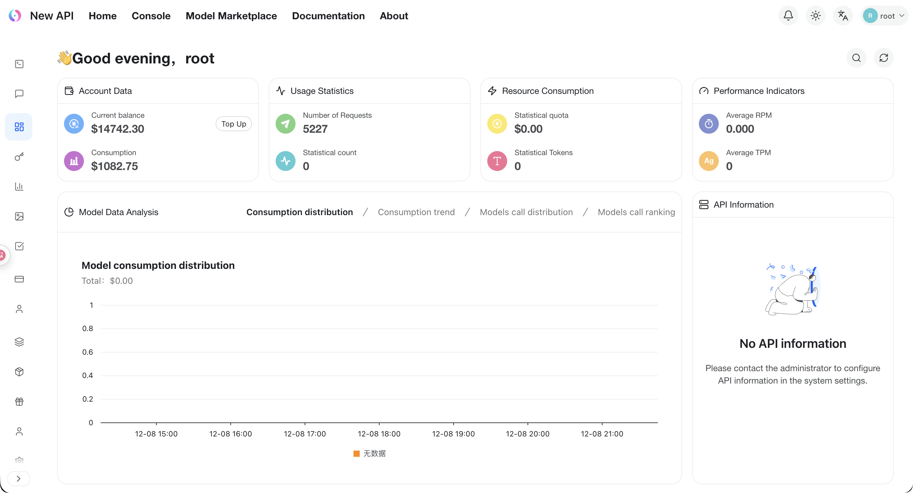 New API screenshot 2