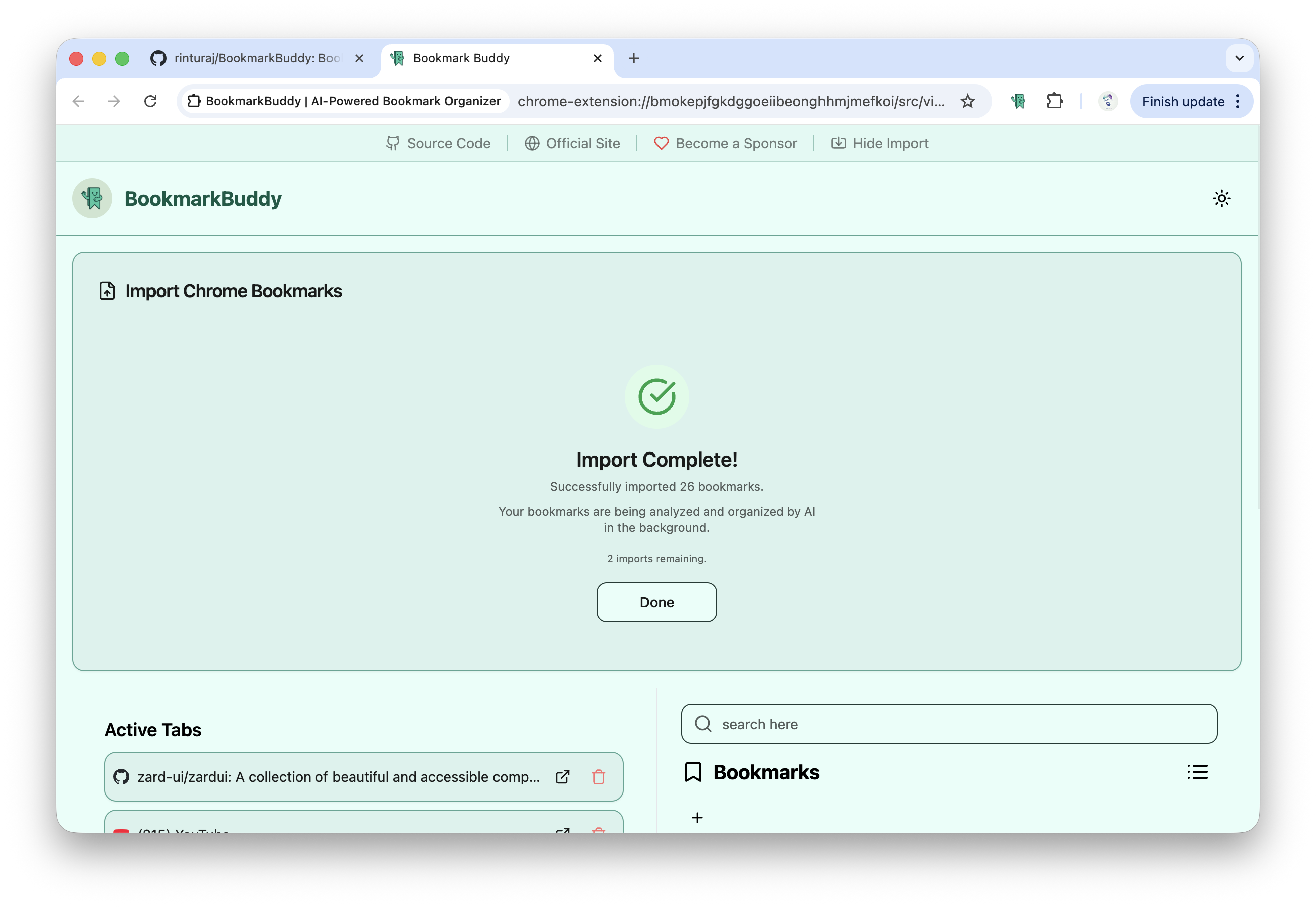 BookmarkBuddy screenshot 2