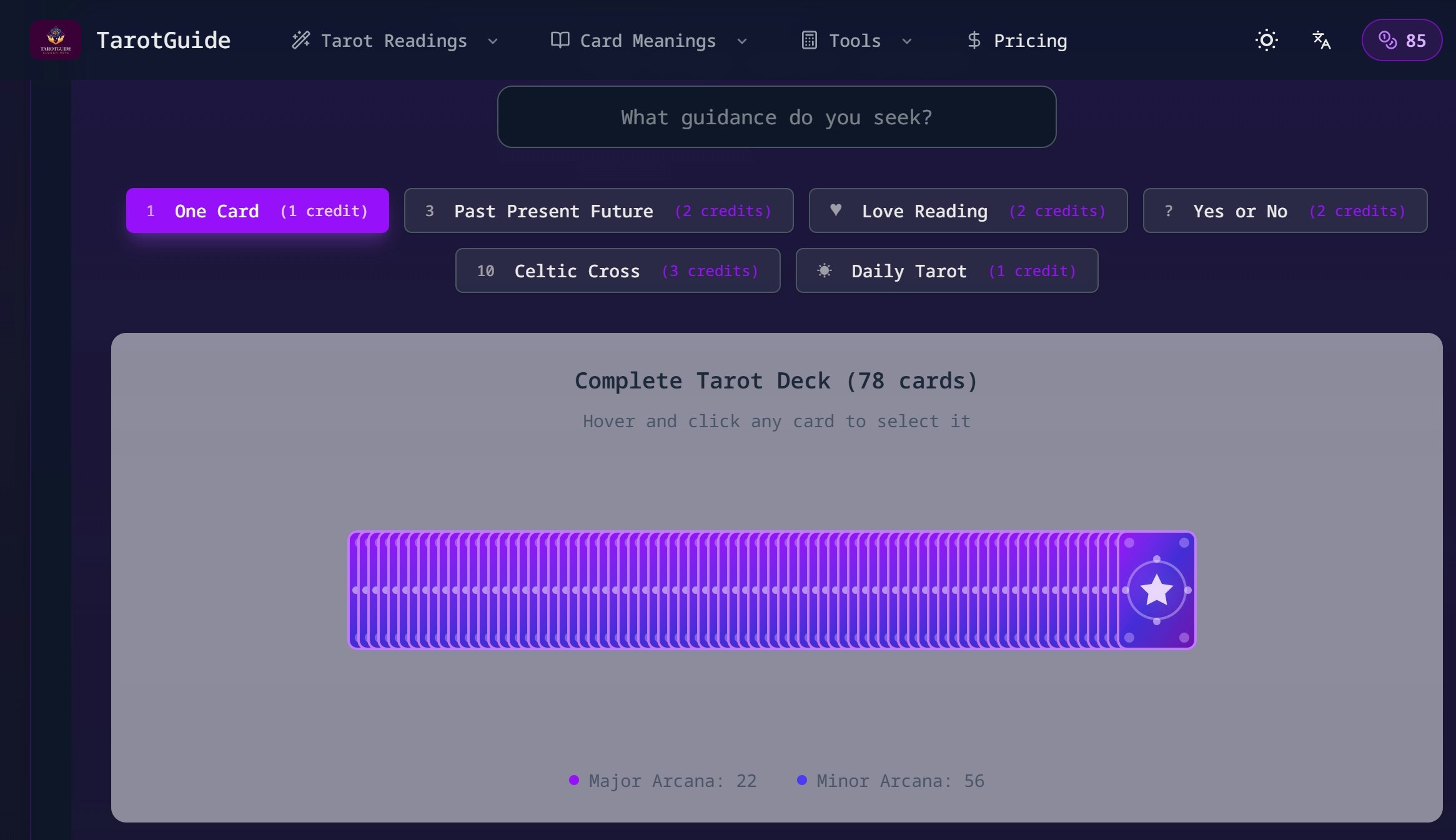 TarotGuide (TarotGuide AI) screenshot 1