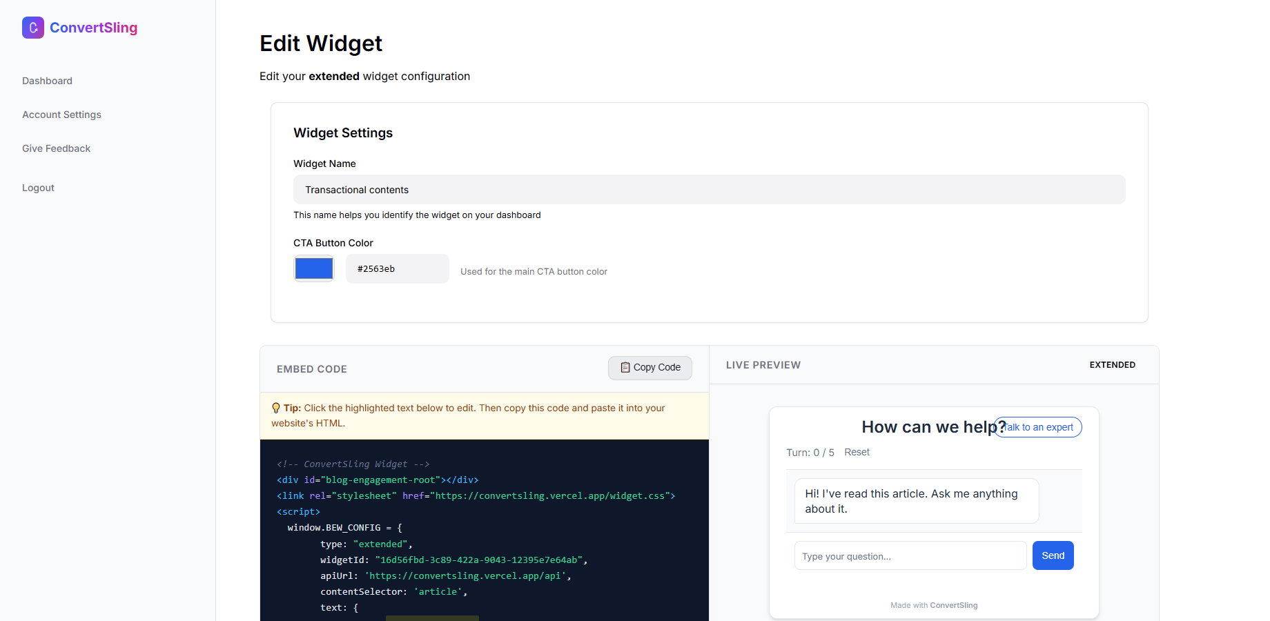 ConvertSling screenshot 6