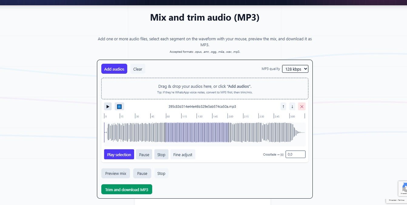 convertiraudioamp3 screenshot 3