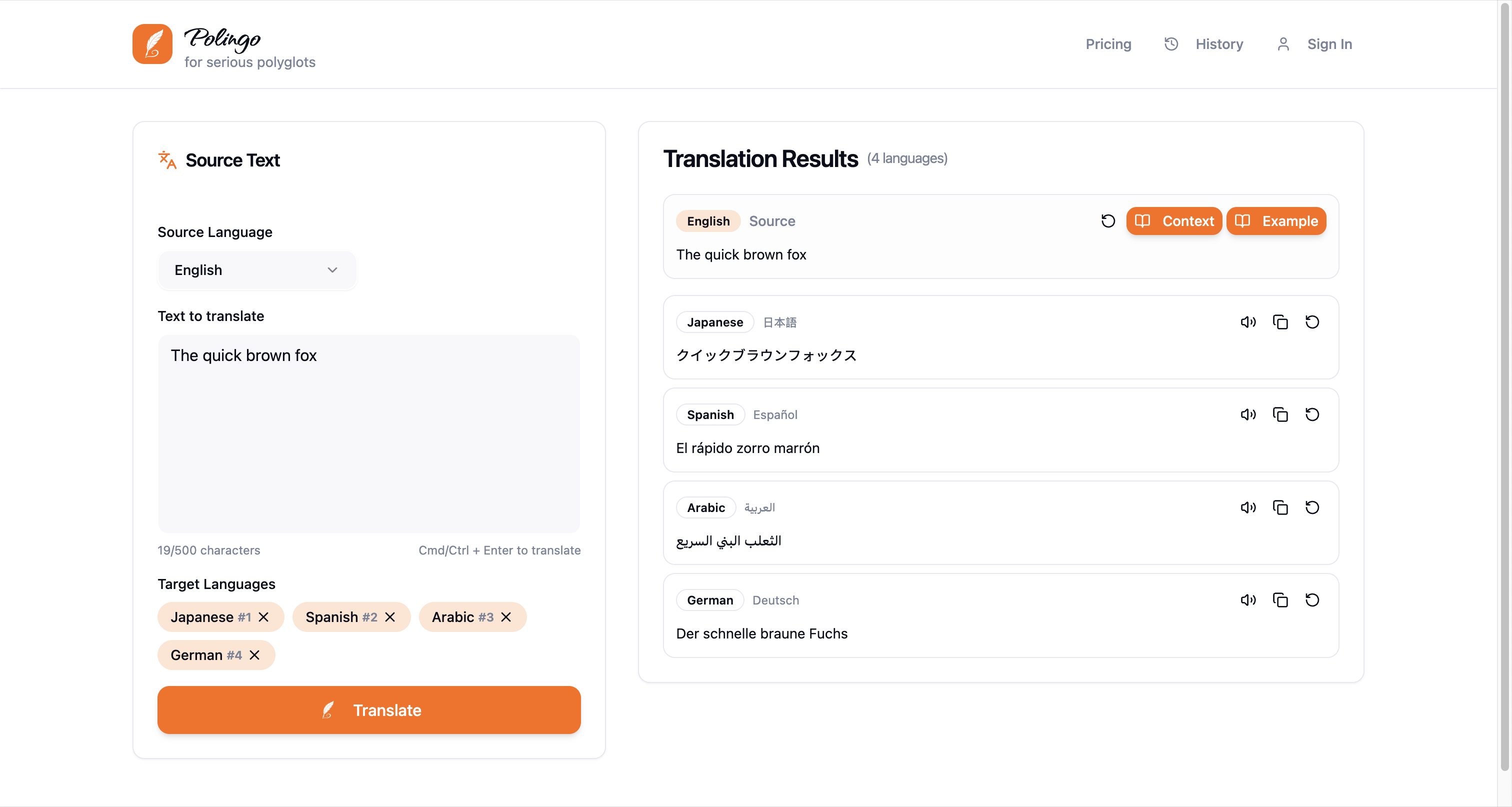 Polingo screenshot 2