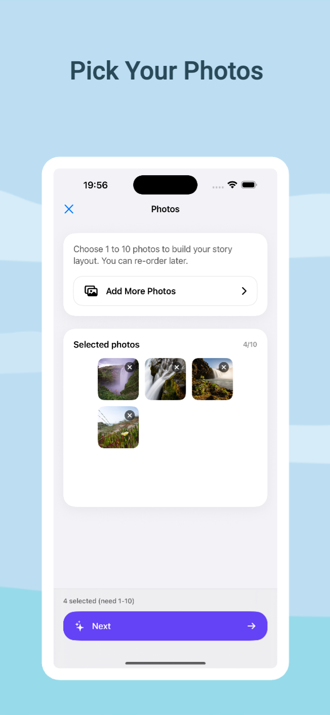 Capto: AI photo stories for IG screenshot 2
