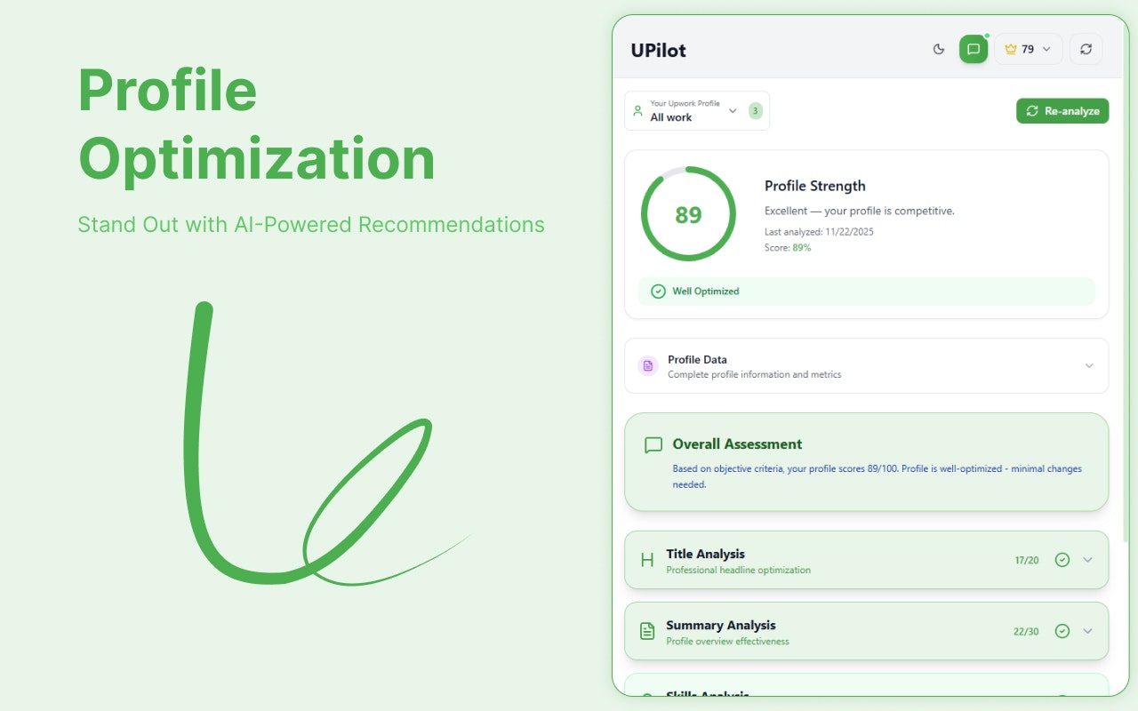 Upwork Copilot screenshot 2