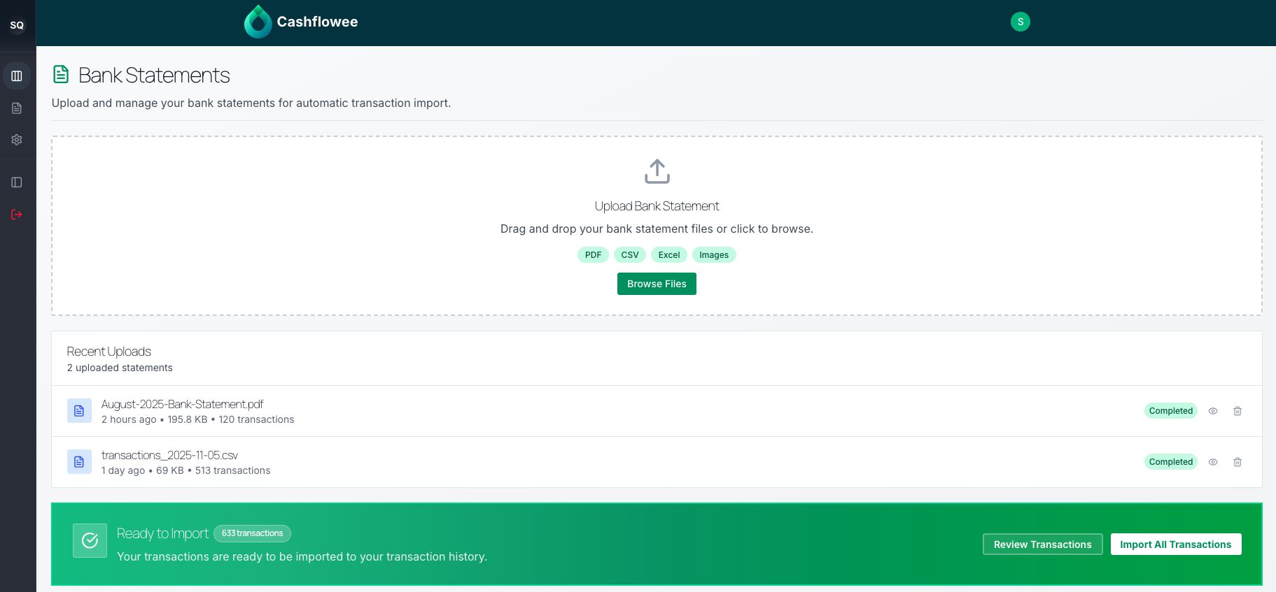 Cashflowee AI screenshot 1