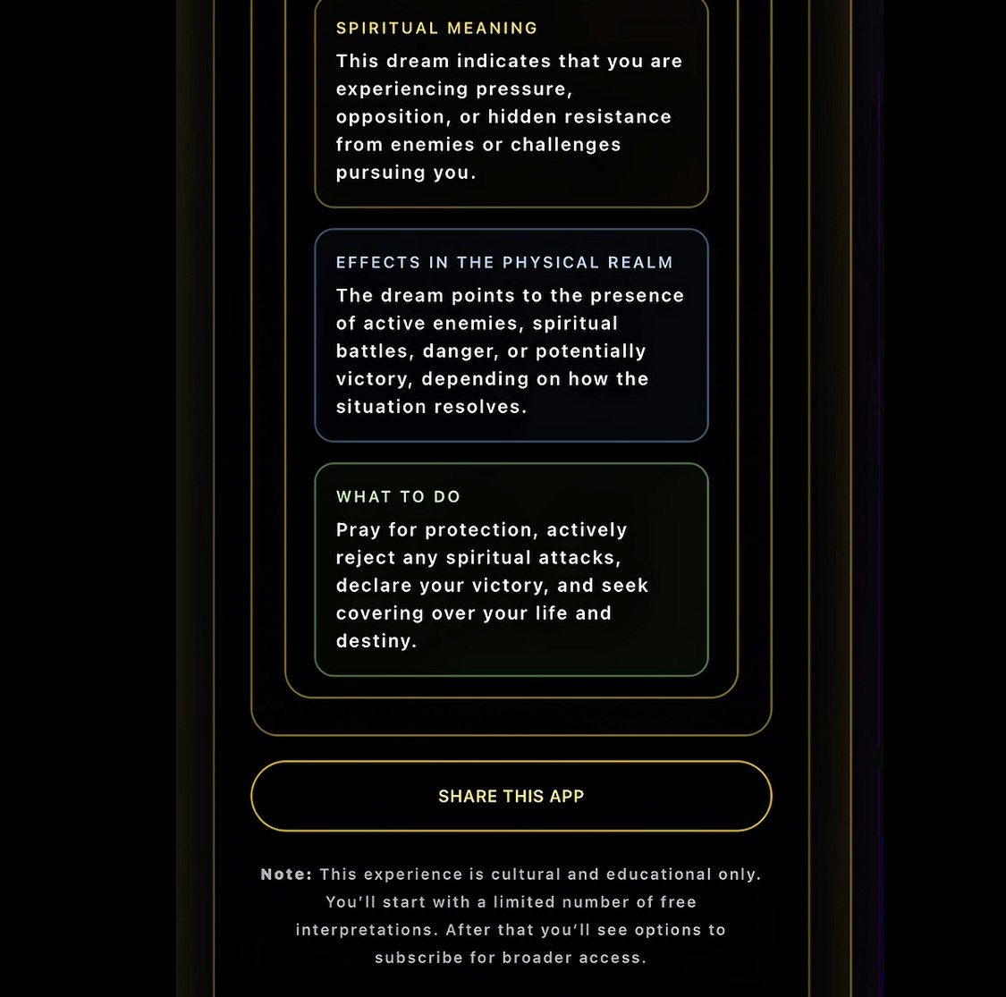Dream Interpreter screenshot 3