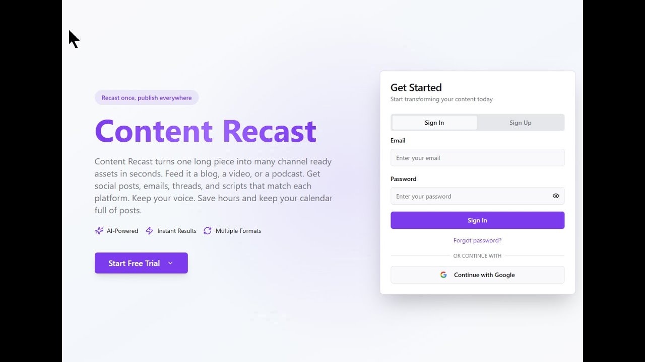 Content Recast screenshot 4