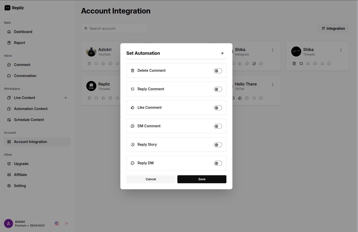 Repliz screenshot 7