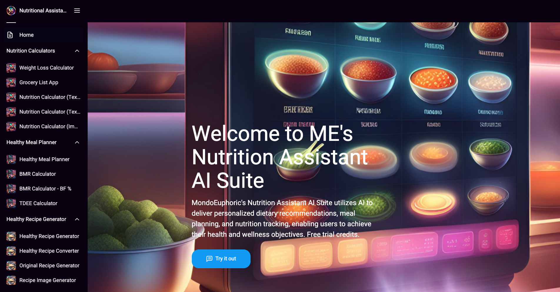 Nutrition Assistant AI Suite screenshot 1
