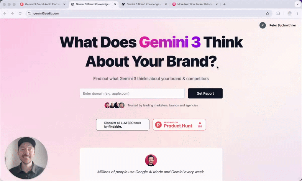 Gemini 3 Brand Audit screenshot 6
