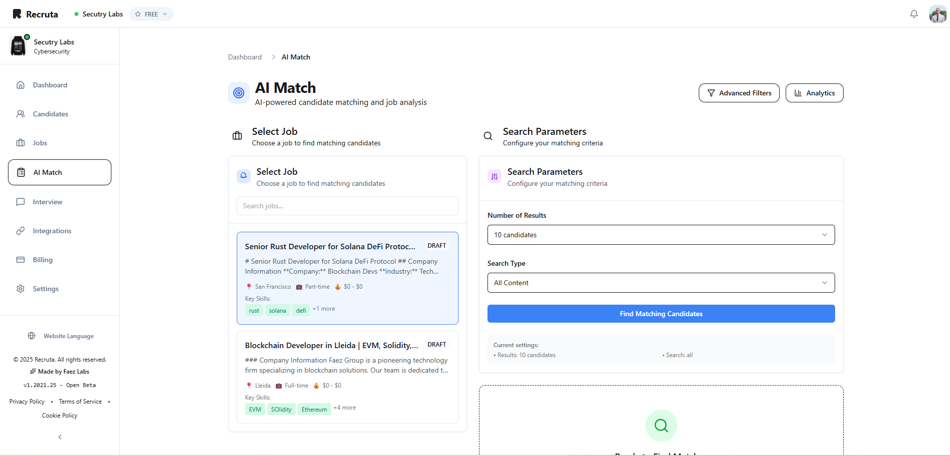 Recruta screenshot 4