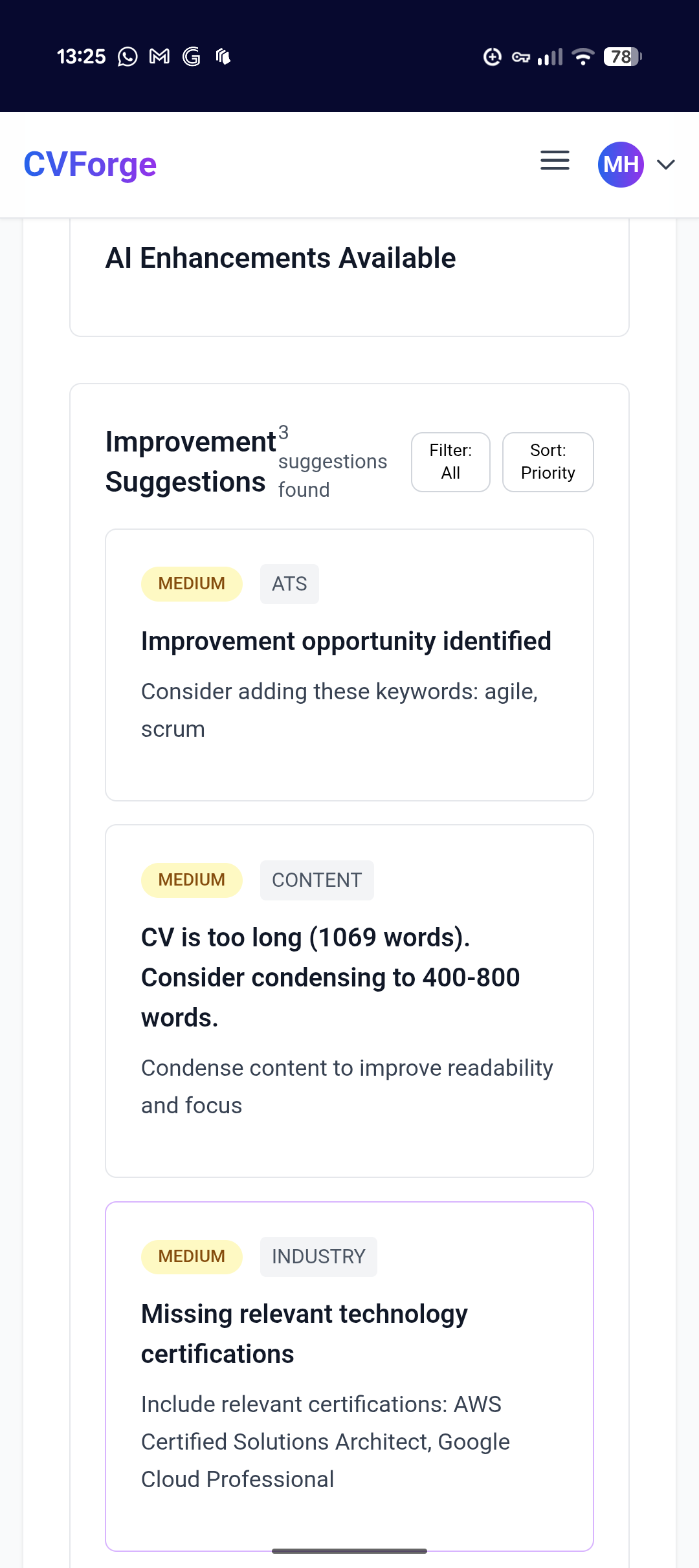 CVForge screenshot 4