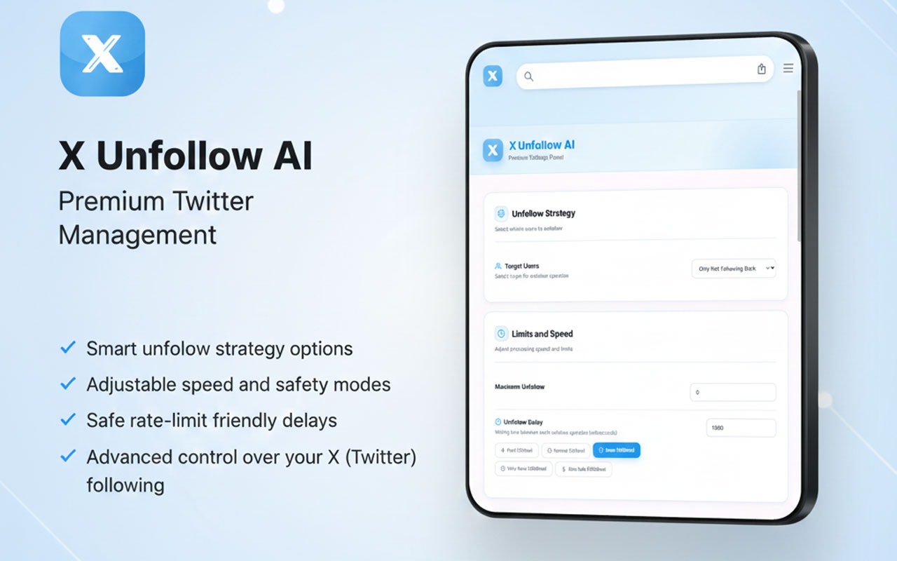 X Unfollow AI – Twitter Unfollow Tool screenshot 3