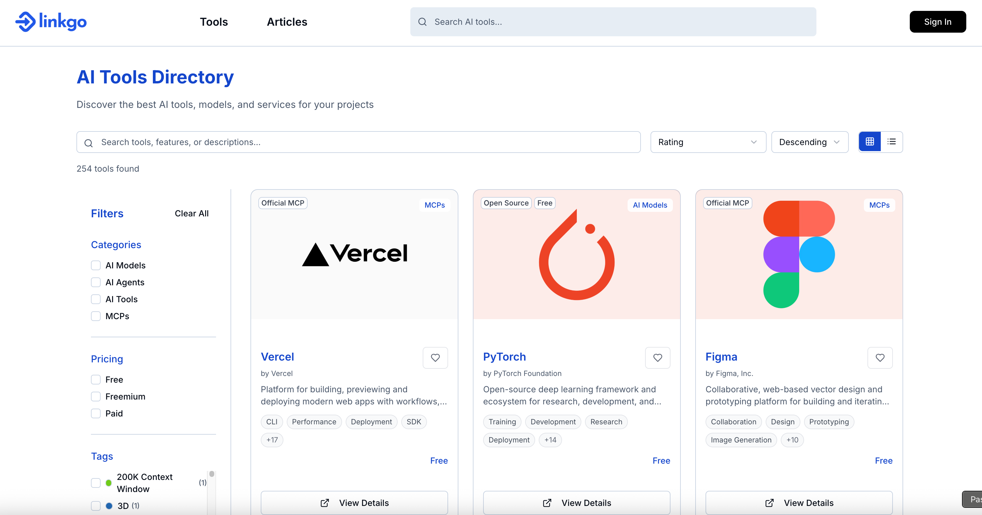 linkgo.dev - Your AI Tools Discovery Hub screenshot 4