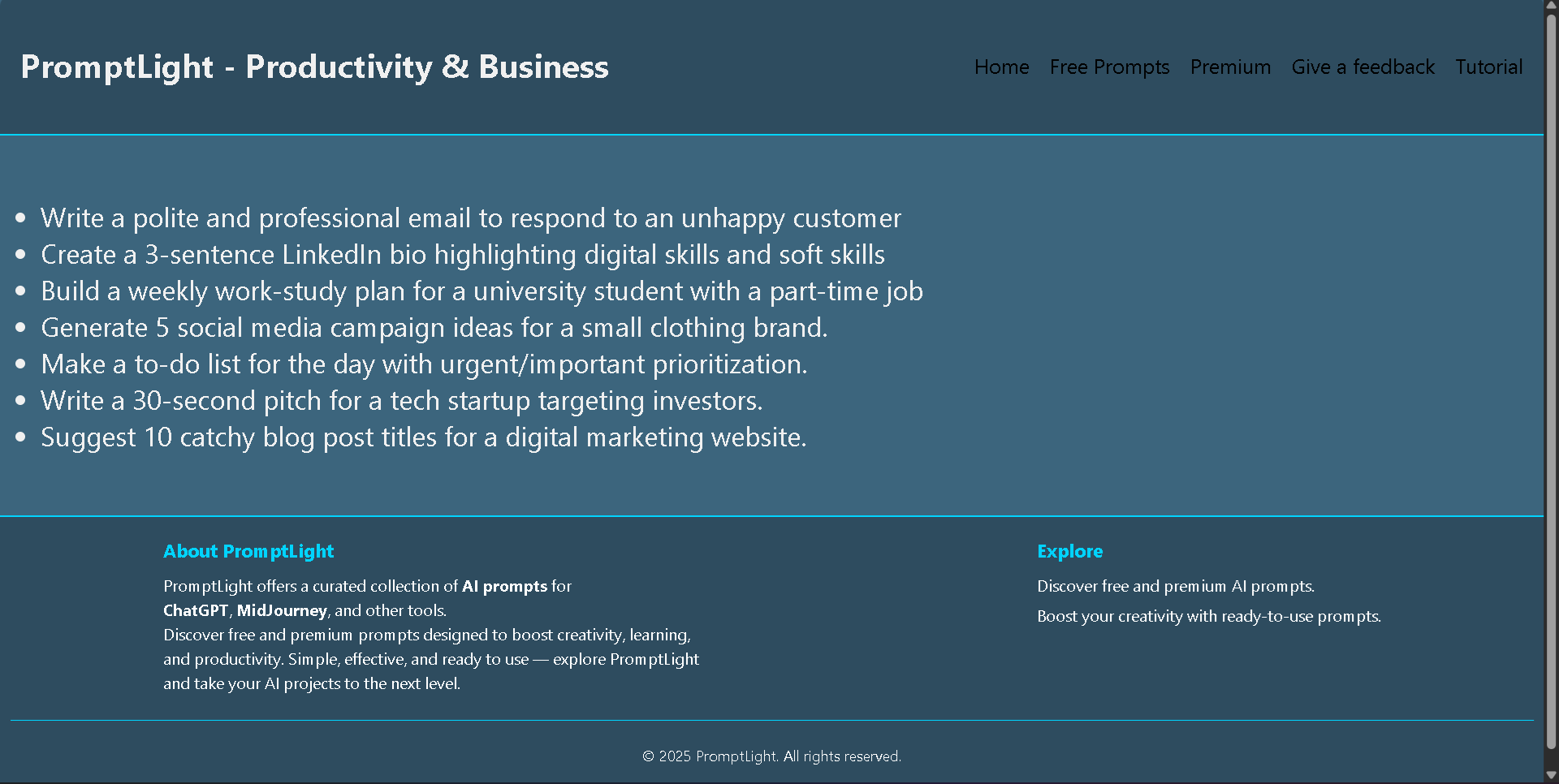 PromptLight screenshot 3