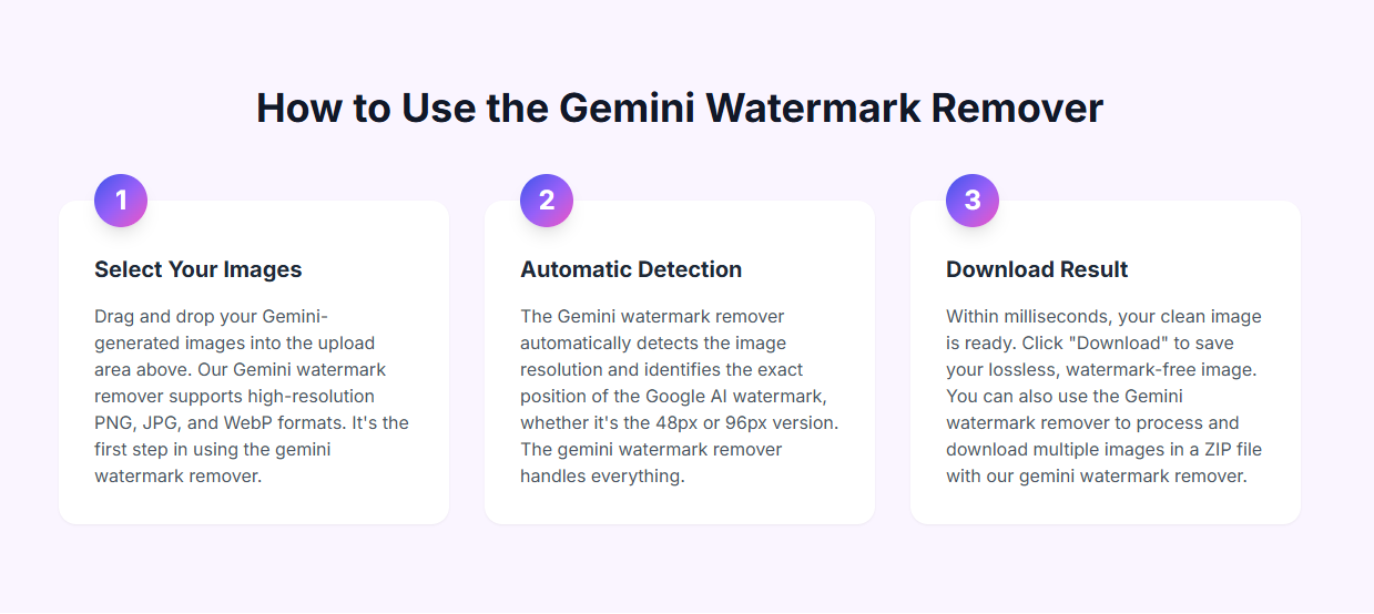 Free gemini watermark remover screenshot 3