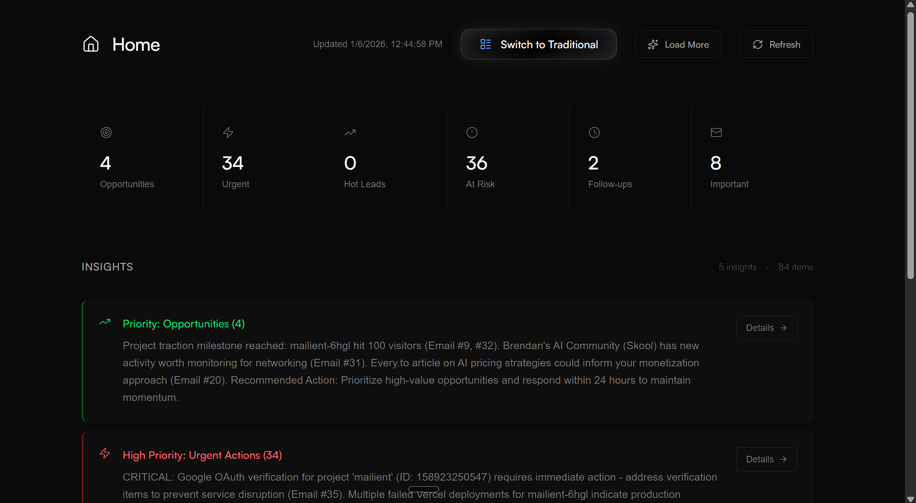 Mailient screenshot 1