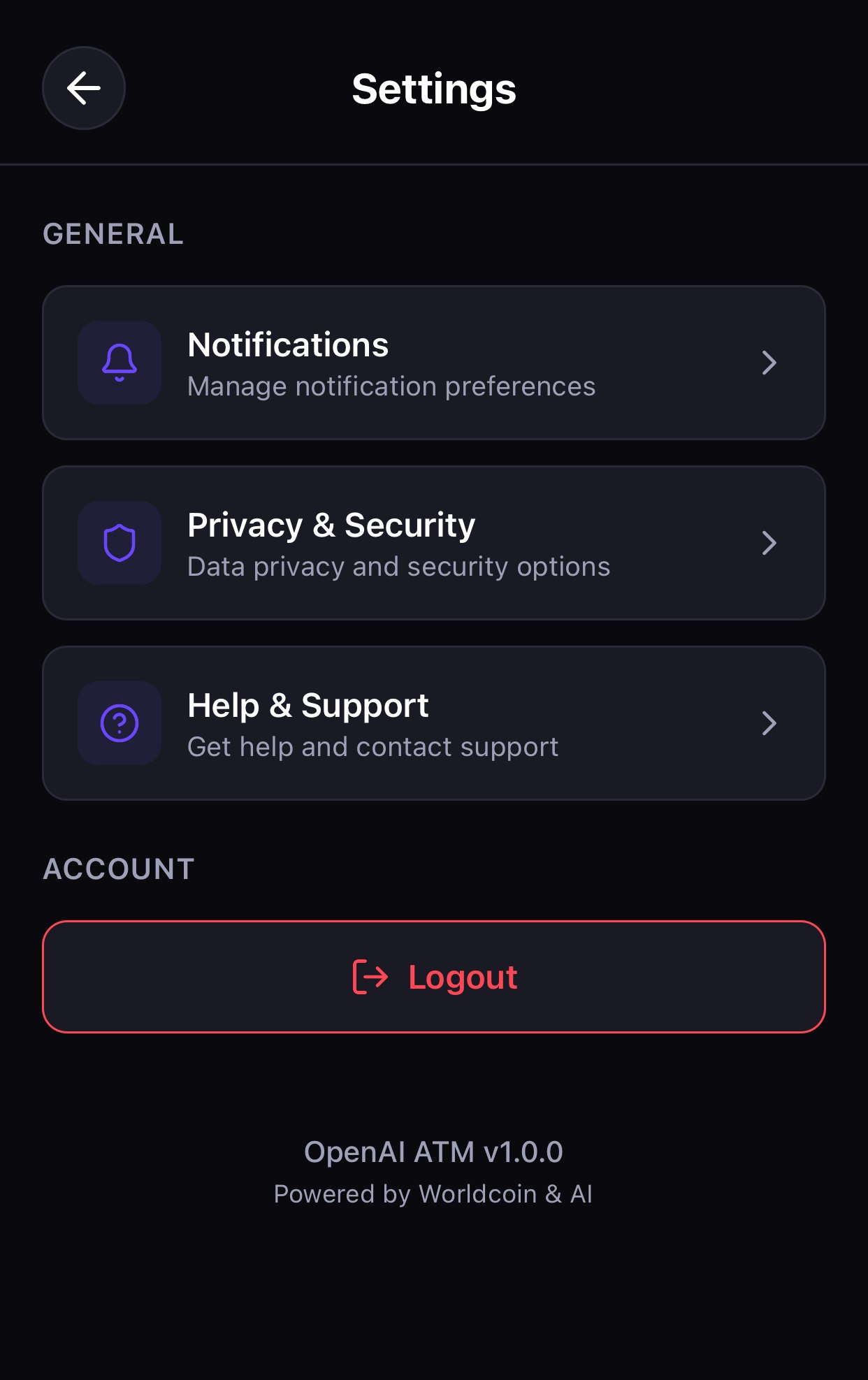 AI ATM by World coin screenshot 3