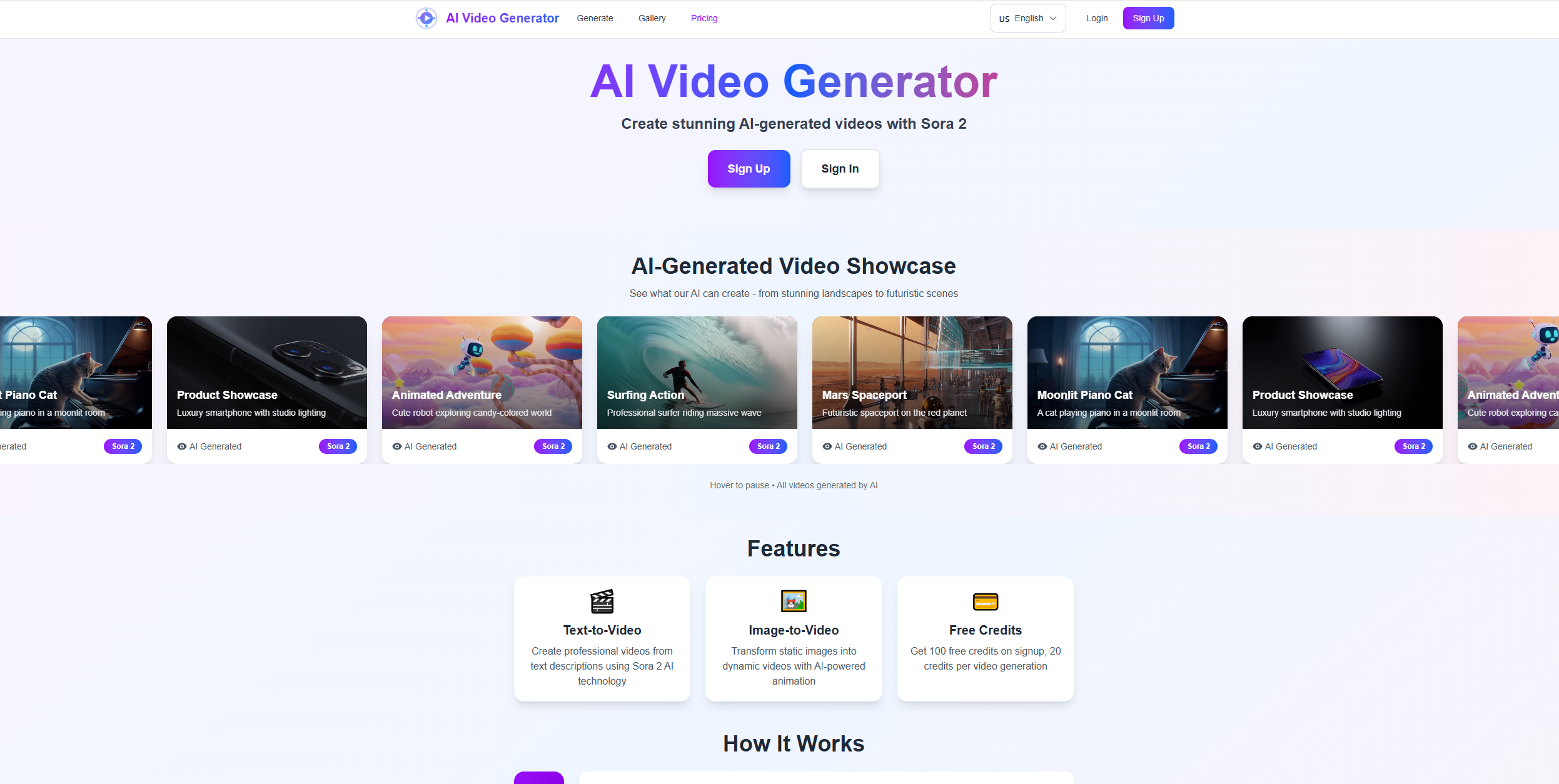 AI Video Generator - Powered By Sora2 screenshot 1