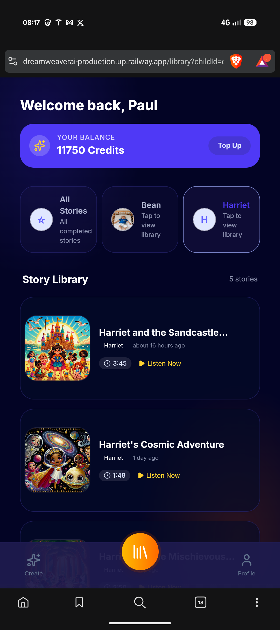 LunaListen.com screenshot 3