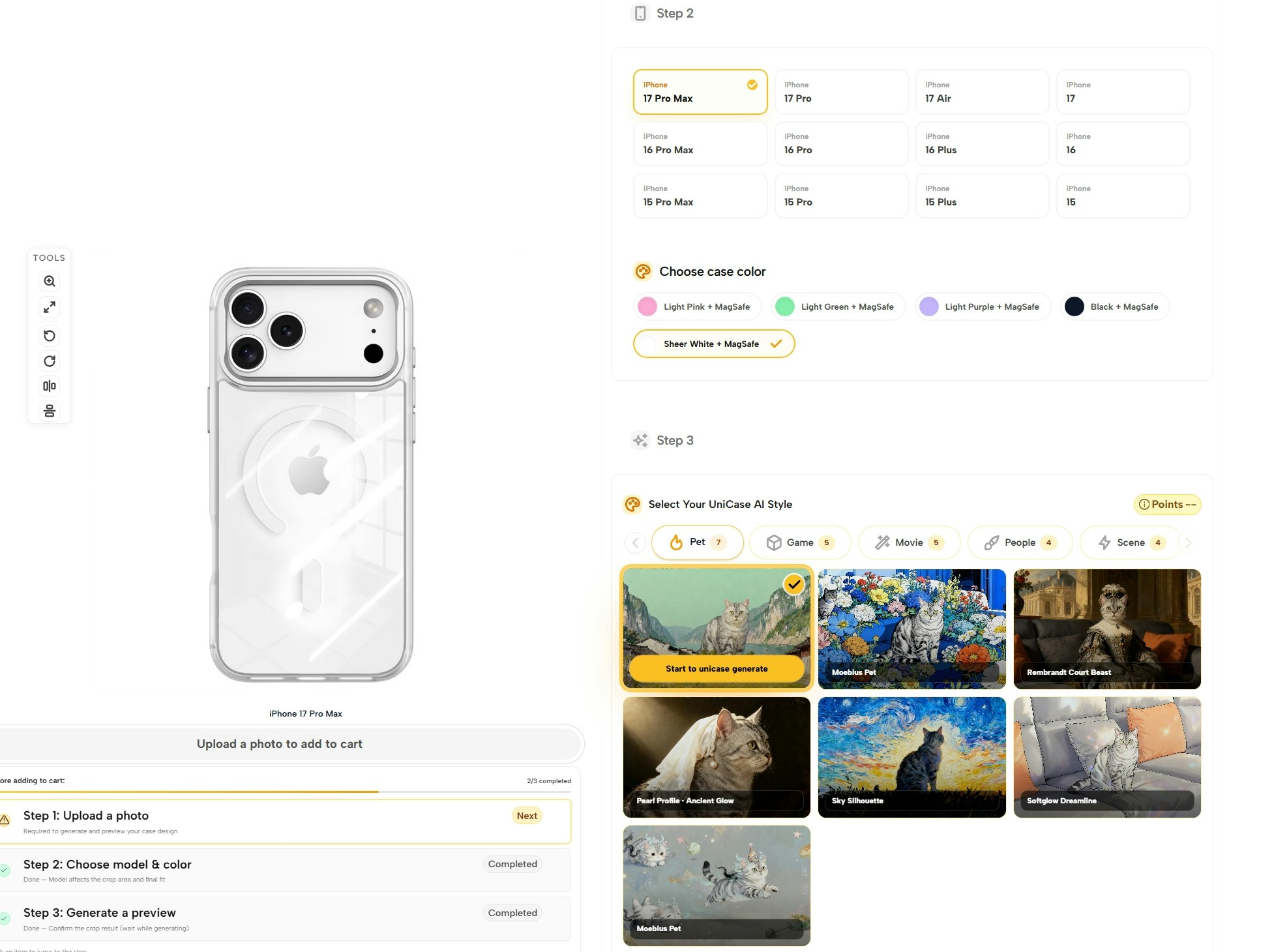 UniCase screenshot 2