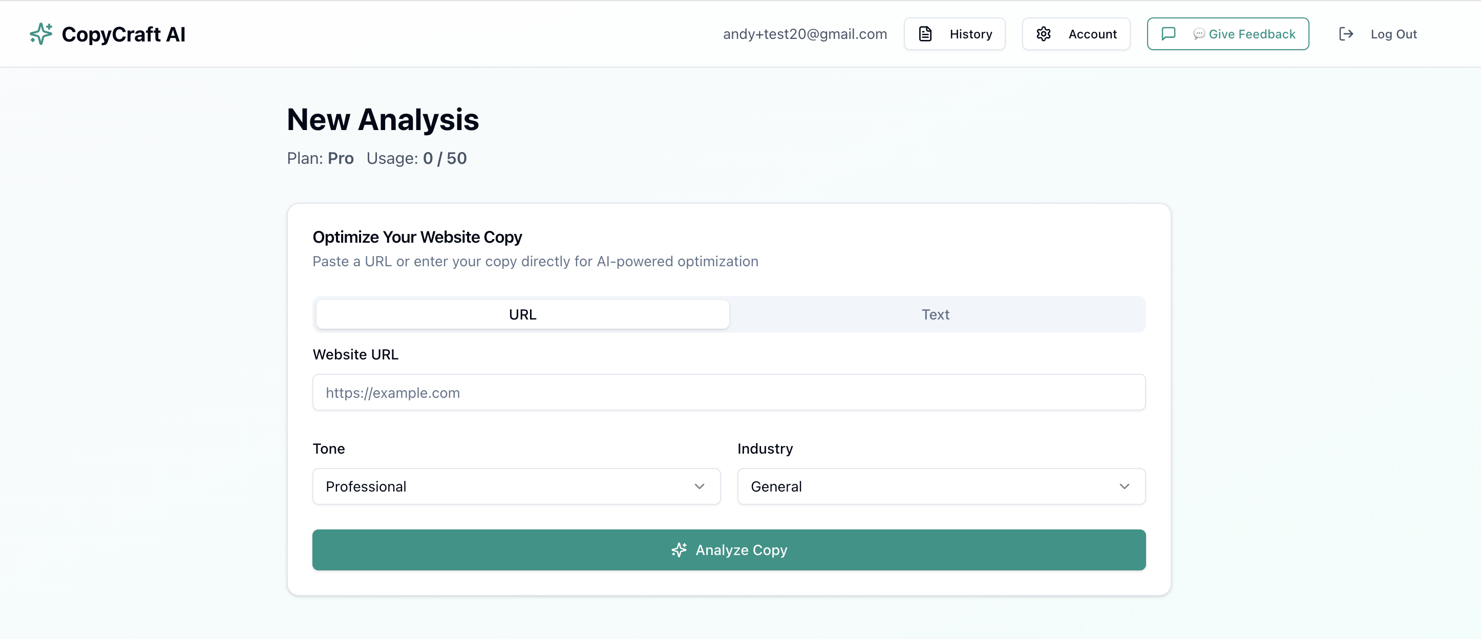 CopyCraft AI screenshot 2
