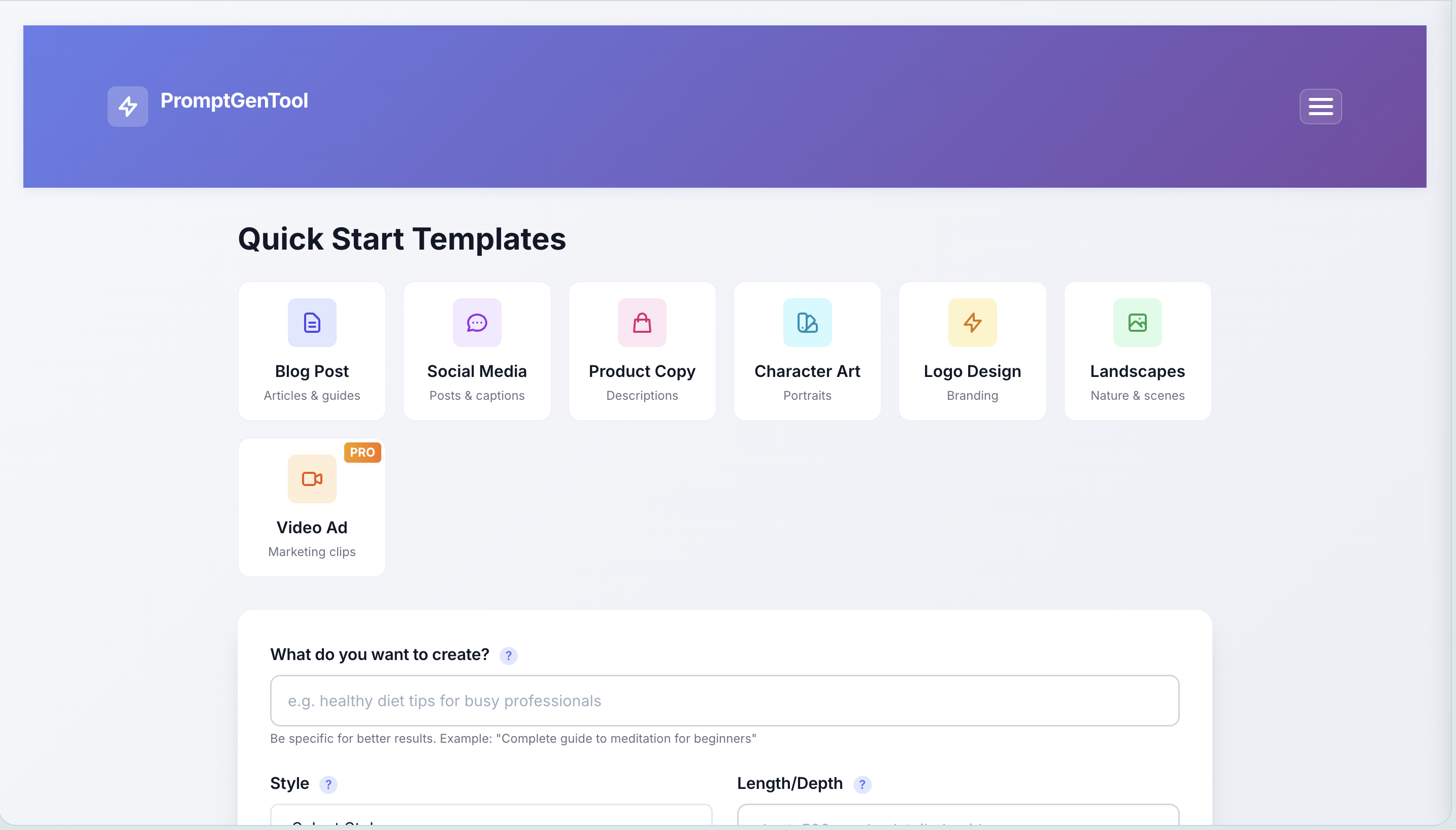Prompt Generator Tool screenshot 3