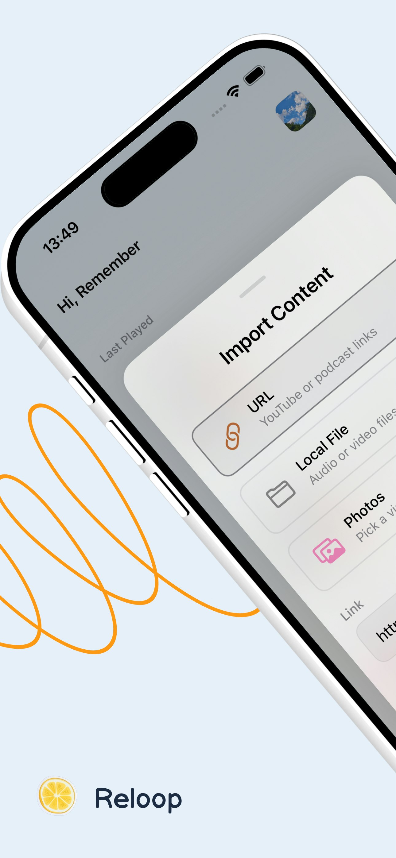Reloop - AI Transcribe & Loop screenshot 1