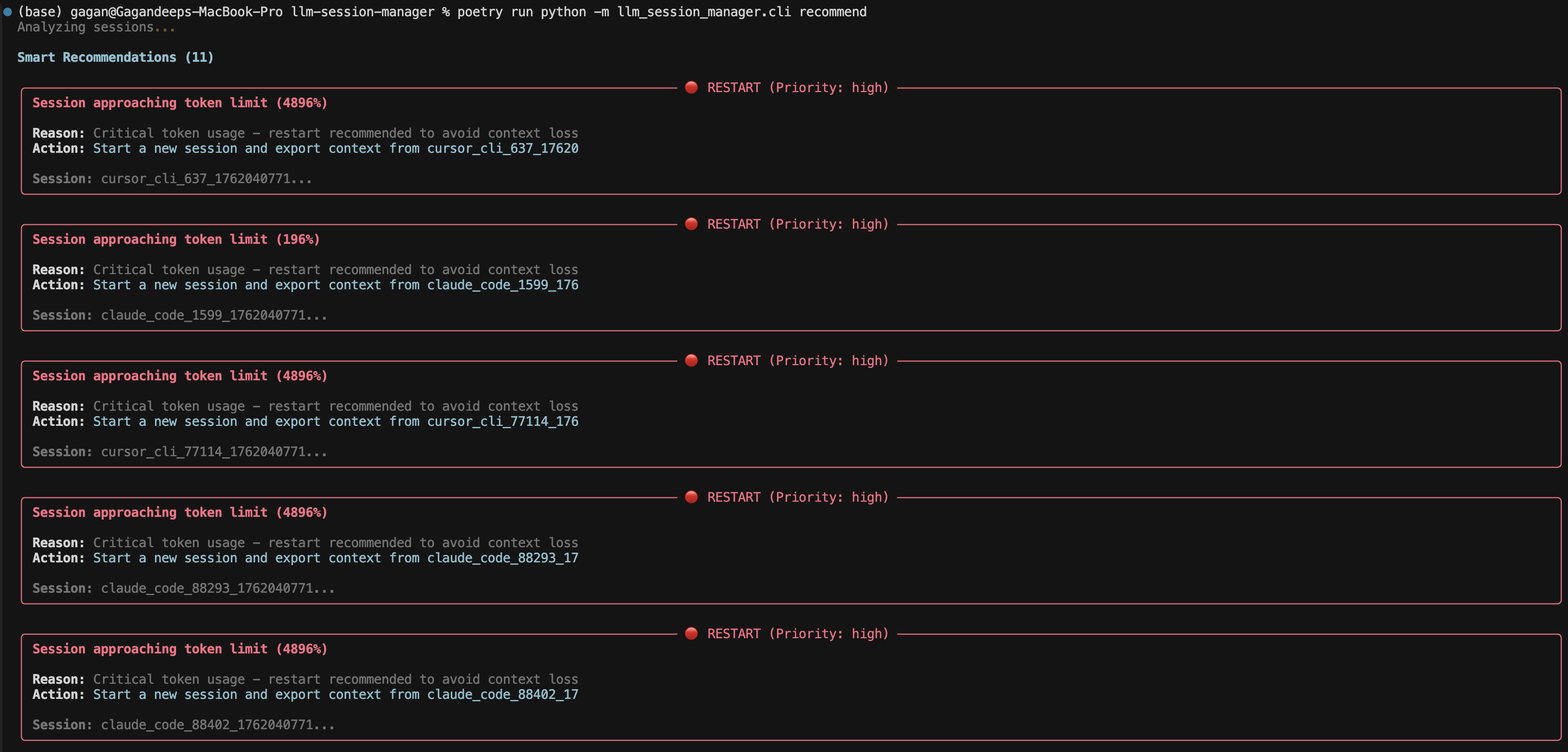 LLM Session Manager screenshot 8