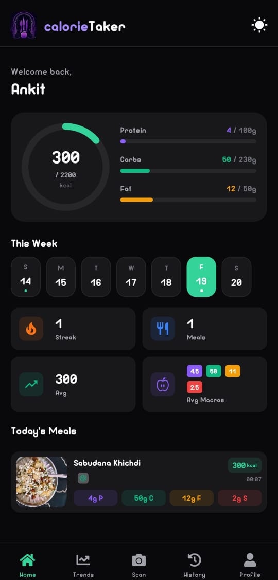 CalorieTaker — AI Nutrition screenshot 2