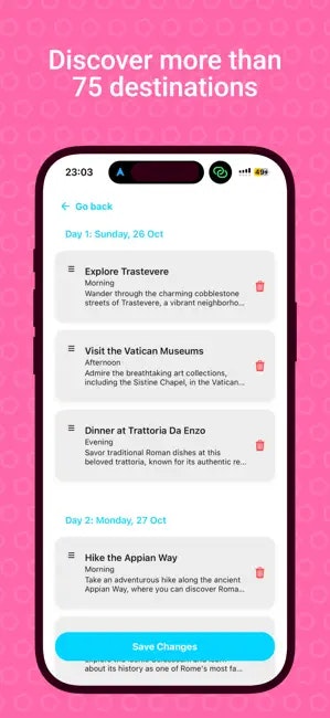 Trippin: AI Trip Planner App screenshot 5