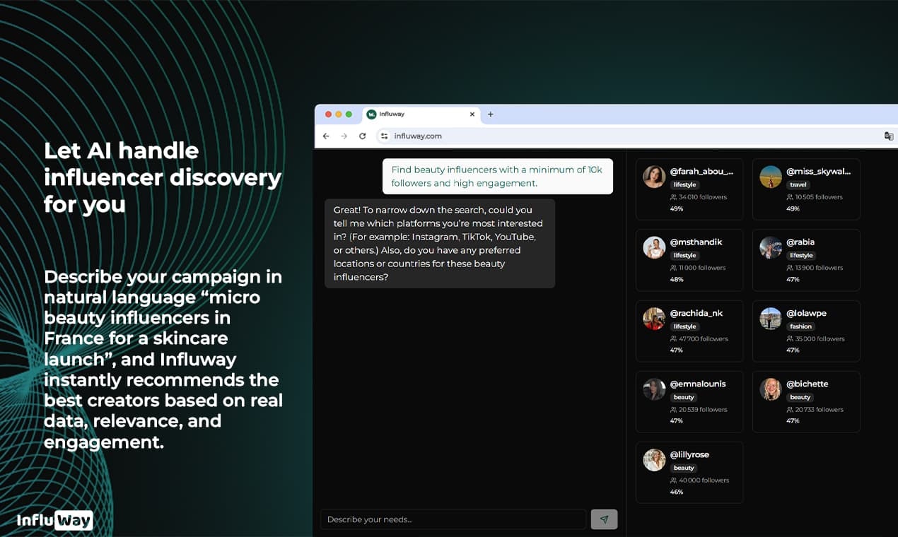 Influway screenshot 2