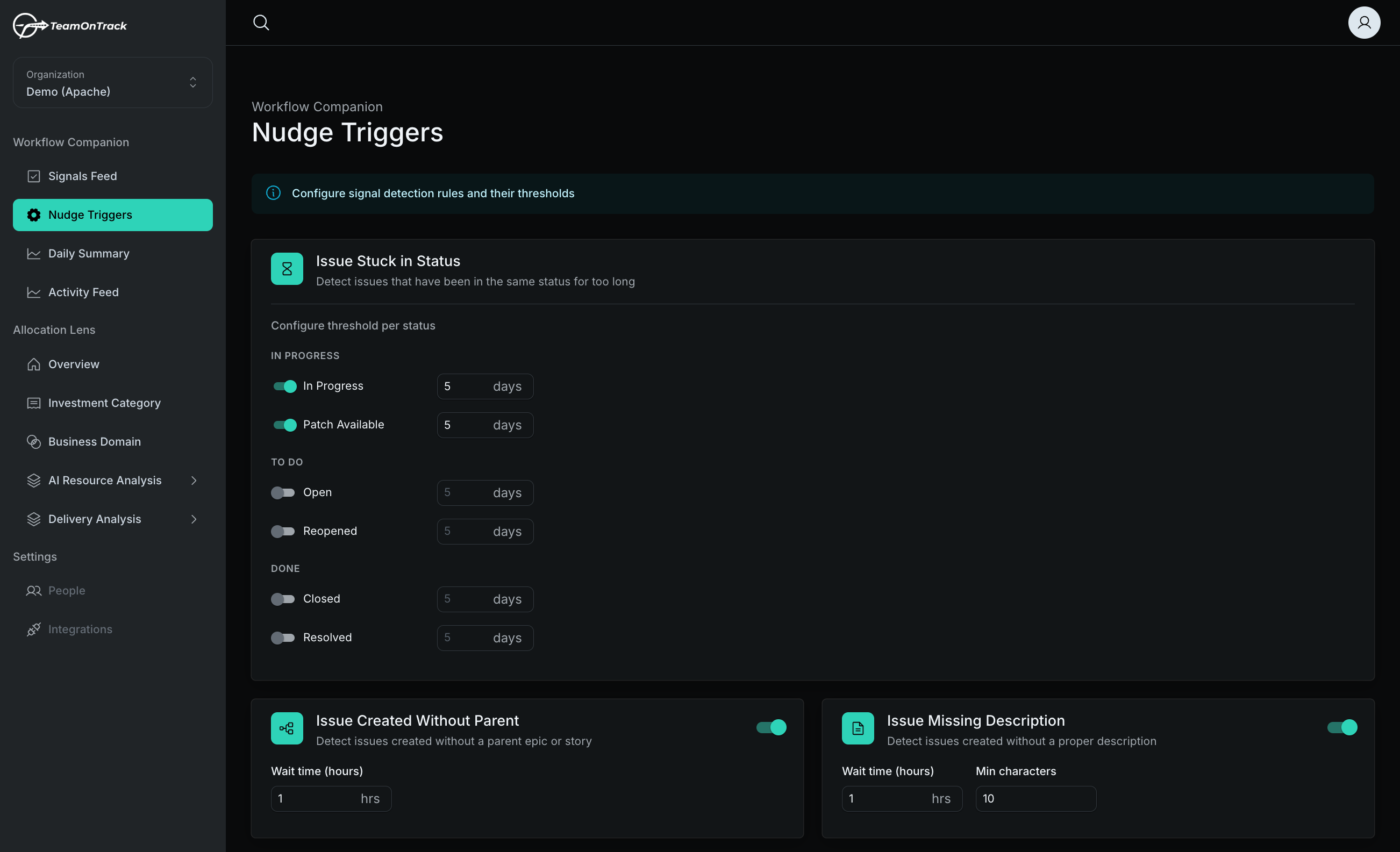 TeamOnTrack | Smart Dev Nudges screenshot 2
