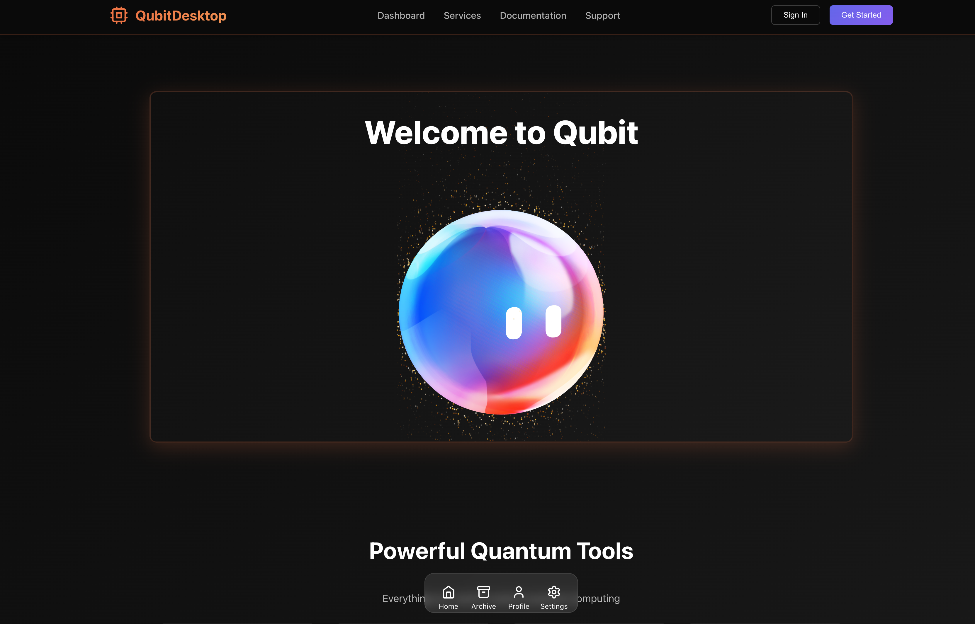 Qubit screenshot 2